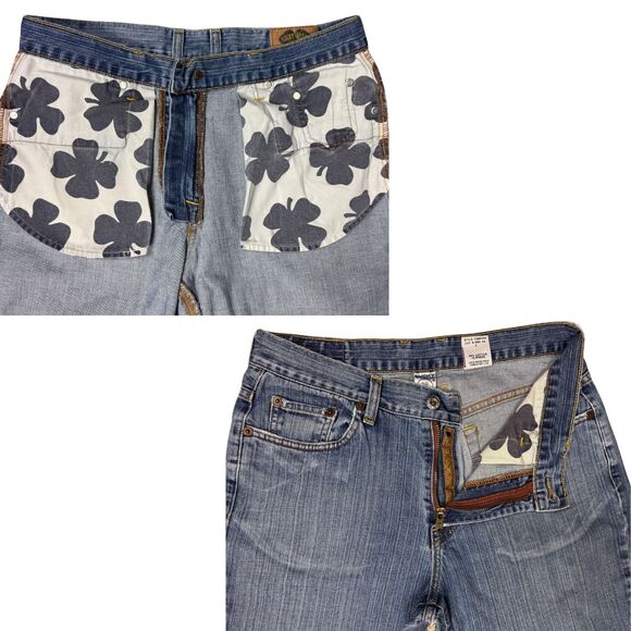 Lucky Brand Womens Jeans Lazy Day Jean Long Length Size 31 USA Distressed Grunge - Picture 4 of 9